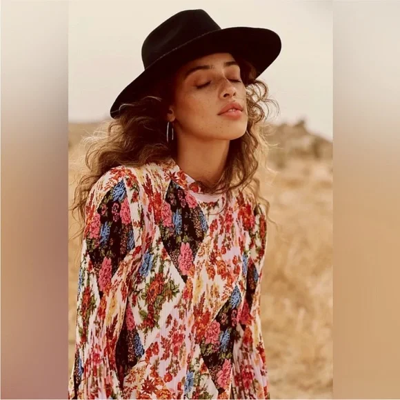 Anthropologie floral midi dress. Long Sleeve. XS. - Picture 11 of 11